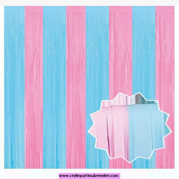 Mavi-Pembe Duvar Püskülü